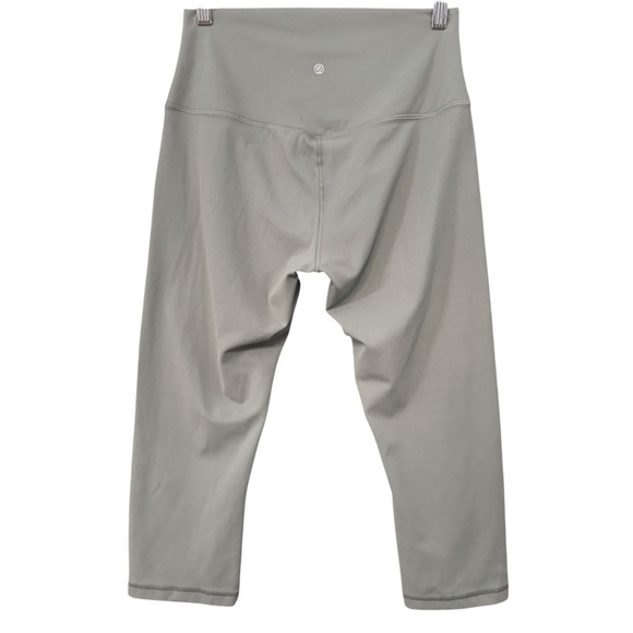 Prana High Waist Capri Leggings | Olive Green Crop Small - Picture 2 of 4